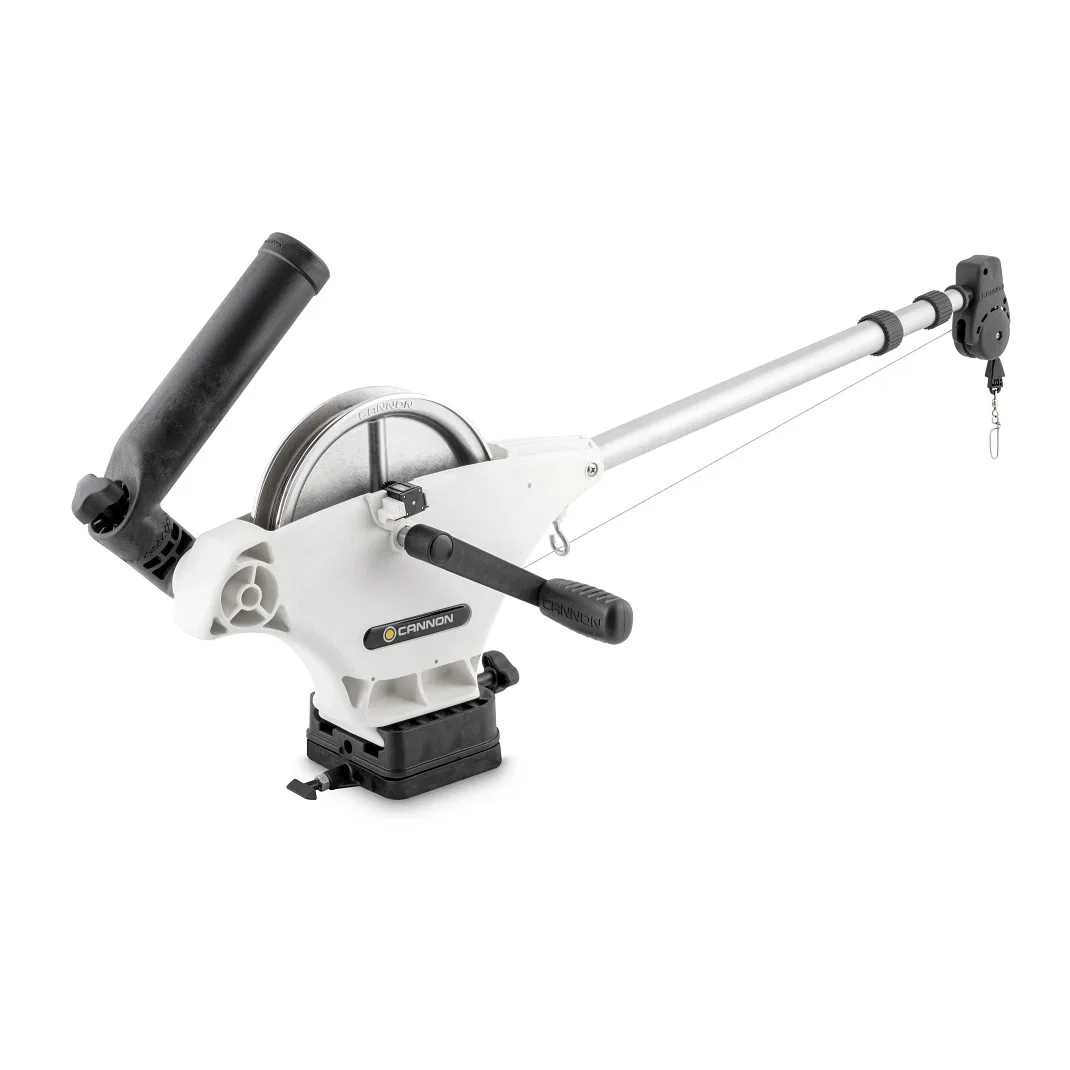 1901140 – CANNON Downrigger, Manual Operation 2:1 Retrieval Speed Ratio Analog Depth Counter Dual Axis Adjustable Rod...